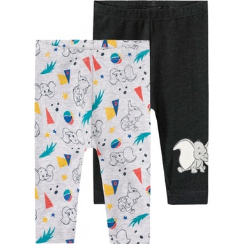 Detské legíny pre bábätká 2 kusy sivá čierna