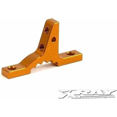 Xray T3 ALU UPPER CLAMP FOR BULKHEADS ORANGE