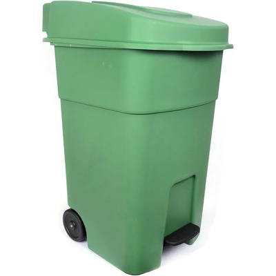 Cyclops 80 л. зелена кофа за боклук с колела и педал (hcg_102)