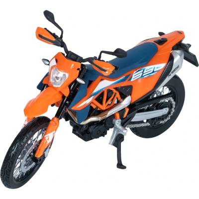 Maisto Метален мотоциклет Maisto - KTM 690 SMC R 2023, 1: 18, оранжев/черен (39300-23092)