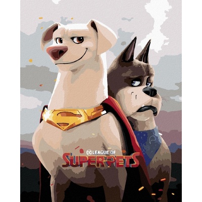 Malování podle čísel Krypto a ace DC Liga supermazlíčků