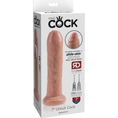 Pipedream King Cock 7 Uncut realistické dildo 18 cm