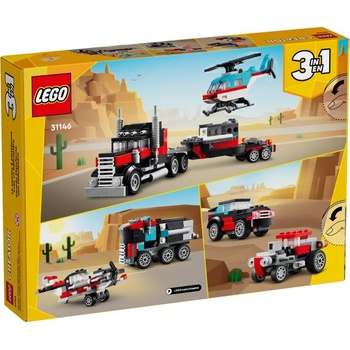 Image 1 of LEGO® Creator 3-in-1 - Flatbed Truck with Helicopter (31146)
