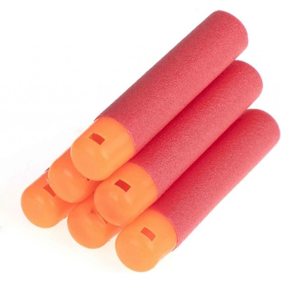 KIK KX7993 náhradné náboje do pištole Nerf N Strike 9 cm červené 6 ks