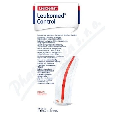 Leukoplast Leukomed Control abs.krytie 10 x 35 cm 5 ks