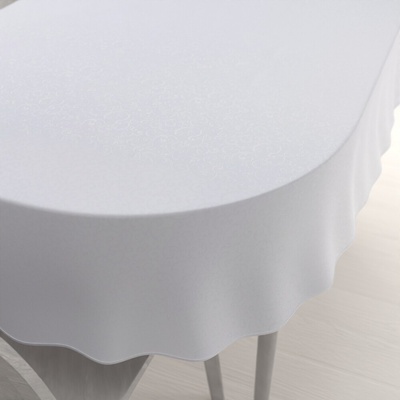 Biante Teflónový oválny obrus TF-078 Ornamenty studená biela 50x100 cm