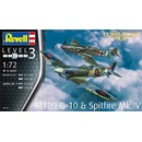 Revell Plastikový model letadla 03710 Messerschmitt Bf Spitfire Mk.V 1:72