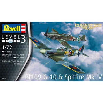 Revell Plastikový model letadla 03710 Messerschmitt Bf Spitfire Mk.V 1:72