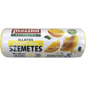 Mazzini Торба за боклук MAZZINI с аромат на цитрусови плодове с издърпваща се лента 49x60 cm 35L 20 броя 104001 (104001)
