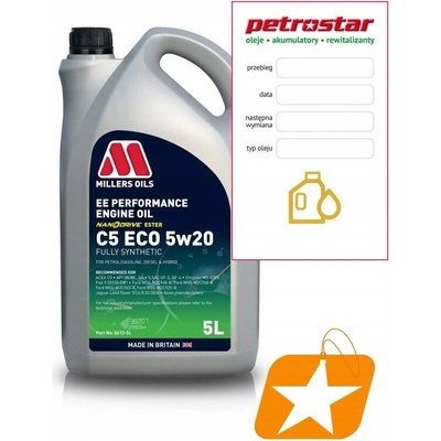 Millers Oils EE Performance C5 ECO 5W-20 5 l