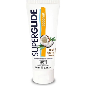 HOT Лубрикант с аромат на кокосов орех - HOT Superglide Coconut 75ml (HOT0044116)