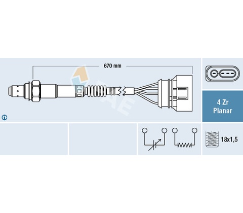 Lambda sonda FAE 77302