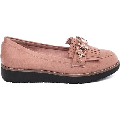 Seastar Jedinečné růžové mokasíny dámské bez podpatku
