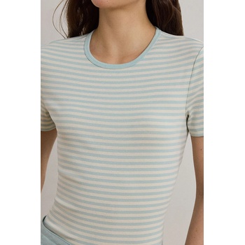 Lauren Ralph Lauren Памучна тениска Lauren Ralph Lauren в синьо 200963889 (200963889)