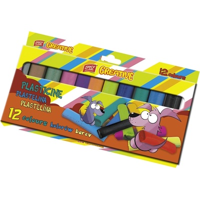 EasyCreative plastelina 12 barev/sada,192 g