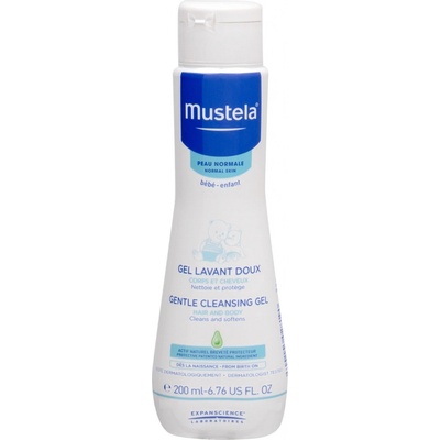 Mustela Bébé Gentle Cleansing Gel jemný mycí gel na tělo a vlasy pro děti od narození 200 ml
