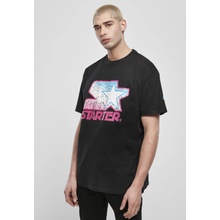 Starter Black Label pánske tričko Starter Multicolored Logo Tee black pink