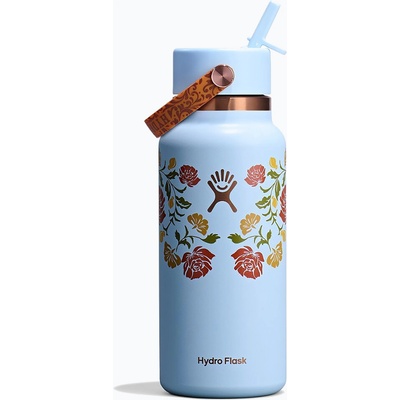 Hydro Flask Термобутилка Hydro Flask Wide Mouth с капачка Flex Straw 946 ml western light blue