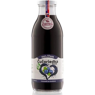 Zamio 100% ovocná šťava Čučoriedka 0,5 l