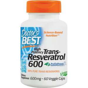 Doctor's Best Trans-Resveratrol 600 mg [60 капсули]