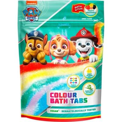 Paw Patrol Colour Bath Tabs prípravok do kúpeľa 9x16 g