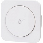 Aigostar - Едноключов превключвател с рамка за звънец, бял (AI2749B)