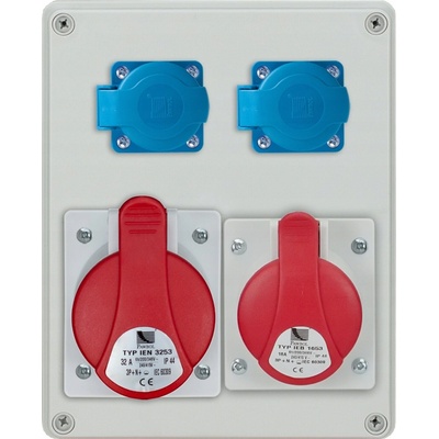 Staveništní rozvaděč R-BOX 240 B.1098 PAWBOL 32A/5 16A/5 2x230V