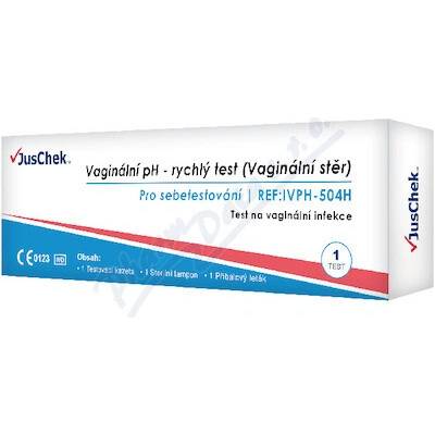 JusChek Vaginální pH rychlý test 1 ks
