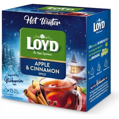 Loyd Vianočný zimný čaj jablko škorica Hot Winter 15 vrecúšok