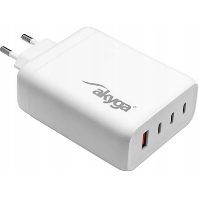 Akyga Зарядно устройство Akyga AK-CH-24, 3x USB-C, 140W, GaN, 5-28V, комплект (AK-CH-24) (AK-CH-24)