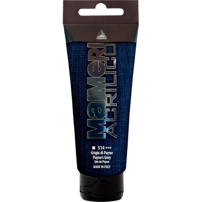 Maimeri Acrilico АКРИЛНА боя Paynes Grey 514 200 ml 1 бр (M0924514)