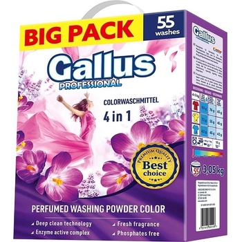 Gallus Professional 4v1 Prášok na pranie Color 3,05 kg
