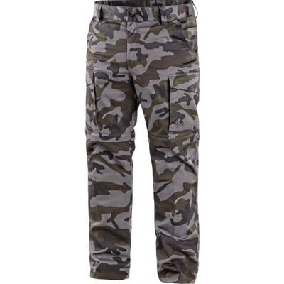 Canis CXS pánske nohavice CAMO s odopínajúcimi nohavicami maskáčové