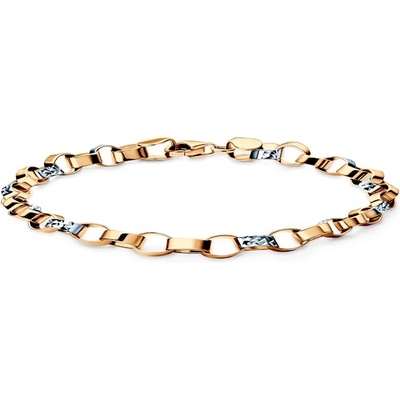 SAVICKI Гривна Savicki 5, 2мм: двуцветно злато, 585