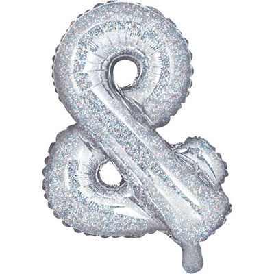 PartyDeco Fóliový balón & 35 cm holografický