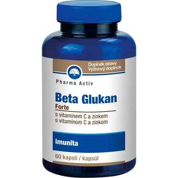 Pharma Activ Beta glukan forte s vitamínem c a zinkem 60 kapslí