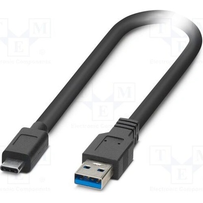 Phoenix Contact 1333190 USB 3.2, USB A vidlice,USB C vidlice, 3m, černý