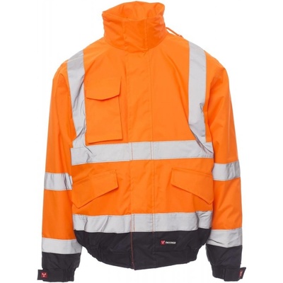 Payper bunda PADDOCK oranžová Fluo/námořnická modrá