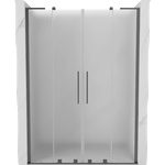 Mexen Velar L Duo плъзгащи се душ врати 150 см, матиран, gun метал - 871-150-003-32-95 (871-150-003-32-95)