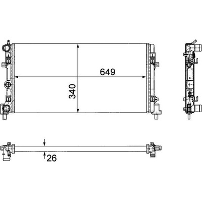 Chladič, chlazení motoru MAHLE CR 1096 000P CR 1096 000P