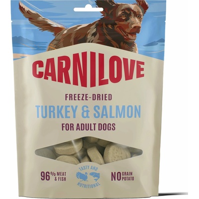 Carnilove Dog Freeze-Dried pamlsek Krůta a losos 60 g