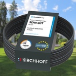 Kirchhoff water pipe for garden irrigation 25 mm x 50 m | PE pipe for sprinkler system | Installation pipe HDPE | DVGW | Drinking water pipe | Made in EU - 984829855