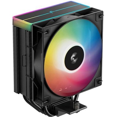 DeepCool AG400 BK ARGB V2, CPU Air Cooler, 1x120mm ARGB PWM Fan, ARGB Top Cover, TDP 220W, 4 Heatpipes, Black, LGA1851/1700/1200/115x, AMD AM5/AM4, 125x92x154 mm(LxWxH), 2Y, R-AG400-BKAMMN-GJD (AG400_BK_ARGB_V2)