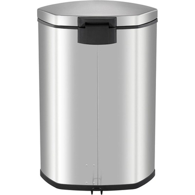 EKO-Europe EKO Кош за разделно събиране на отпадъци с педал SHELL - 2 х 22 литра - мат (EKO 921844 - Matt s/s)