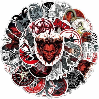 Samolepky - Satanic II - set 50 ks