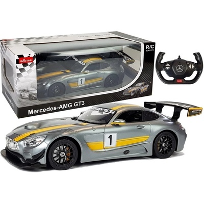 Lean Toys Mercedes AMG GT3 RC RTR sivé 1:14