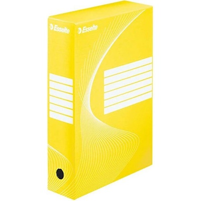 Архивна кутия картон Esselte 350x250x80 mm Жълт (1304022-02-128413)
