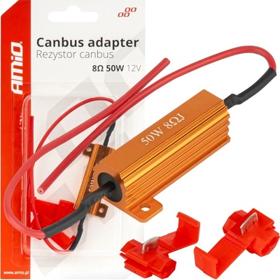 AMIO Rezistor pre LED žiarovky CANBUS 8Ω 50W