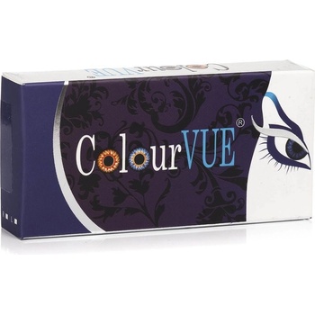 MaxVue Colour Glamour Aqua trojmesačné nedioptrické 2 šošovky