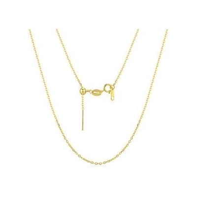 Šperky4U Zlacený stříbrný řetízek očkový AL0028-GD